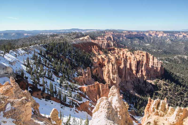 Bryce Canyon, snow, National Park, Hoodoos, Schnee, sunny